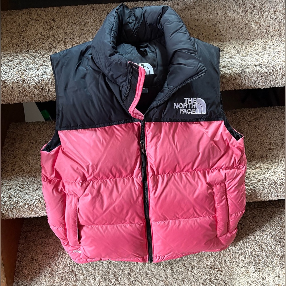 The North Face 1996 Retro Nuptse vest in Pink. Worn once! Size S